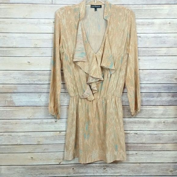 Karina Grimaldi Dresses & Skirts - Karina Grimaldi Snake Print Ruffle Dress Sz S